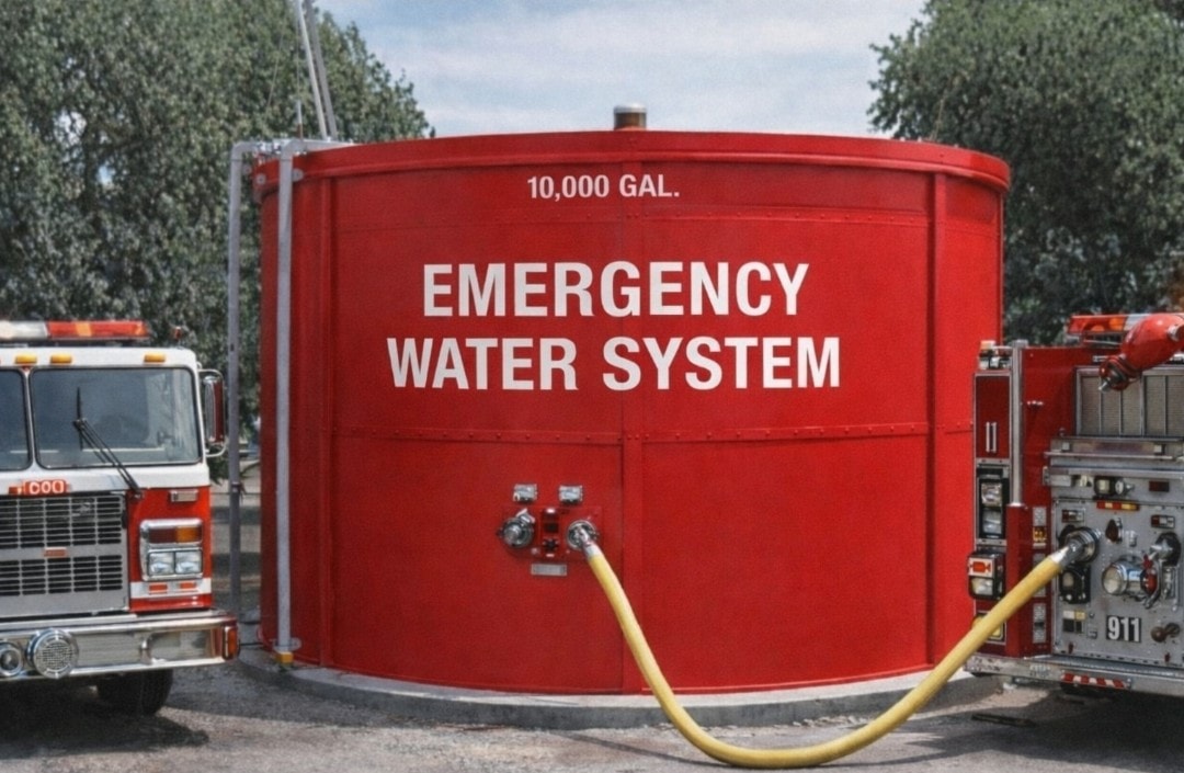 Pioneer Water Tanks fire immersion test video